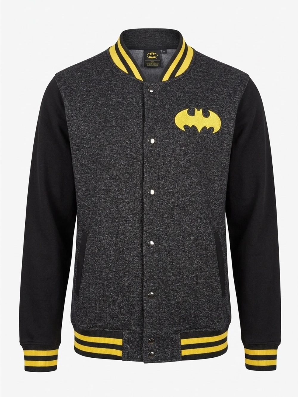 Batman Black & Yellow Letterman-Style Blazer